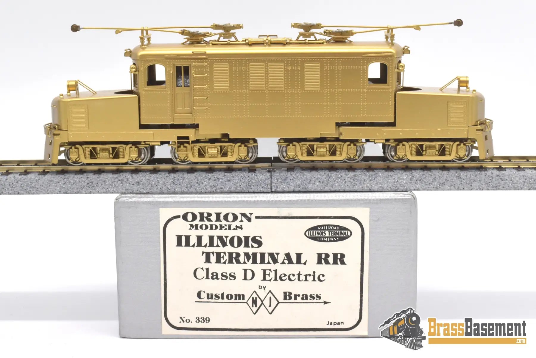 Ho Brass - Njcb #339 Illinois Terminal Rr Class D Electric Powered 16 Wheel Drive Interurban