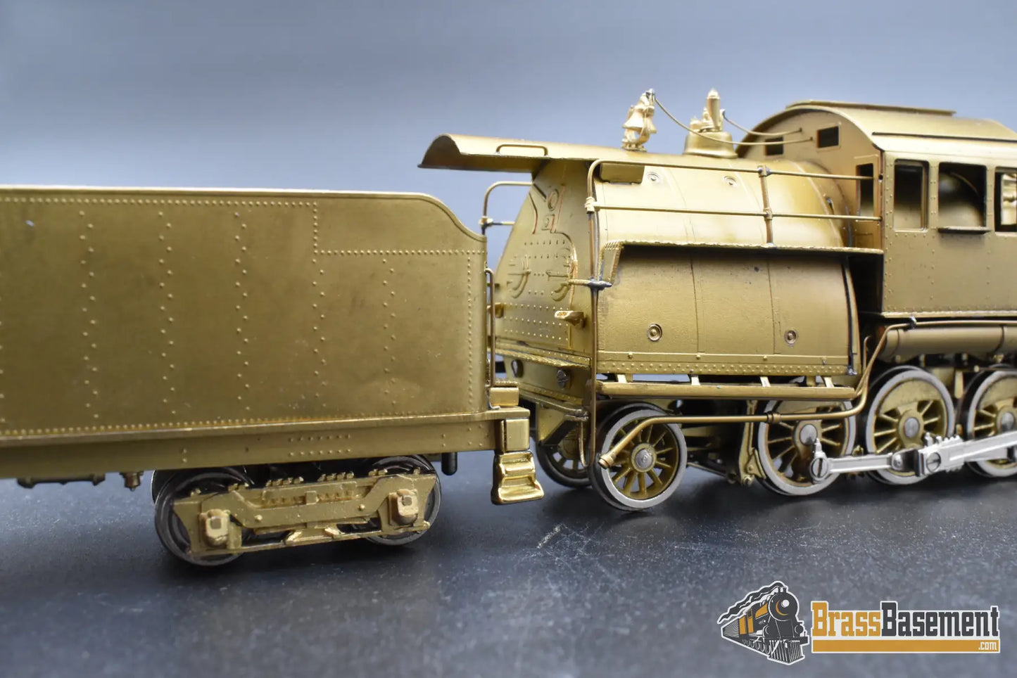 HO Brass - NJCB 885 Lehigh Valley N-1 Camelback 2-8-2 Unpainted - Mint Steam