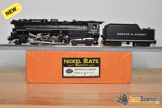 HO Brass - NJCB Boston & Albany B&A A-1b 2-8-4 - F/P Nice - Used - Steam