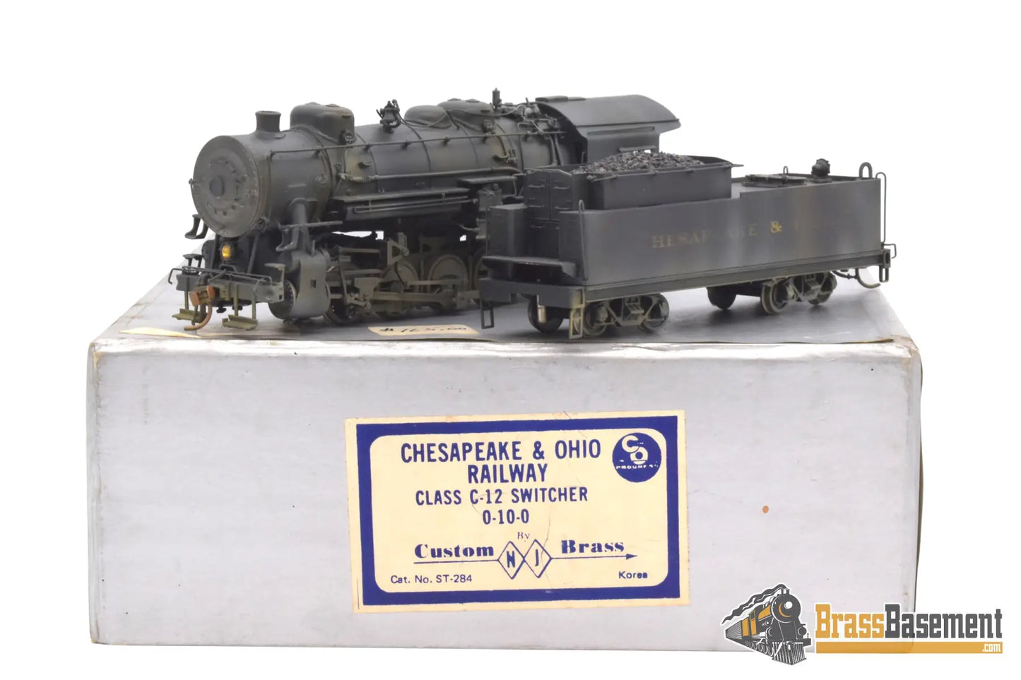 Ho Brass - Njcb C&O Chesapeake & Ohio C - 12 0 - 10 - 0 Switcher Custom Paint Steam