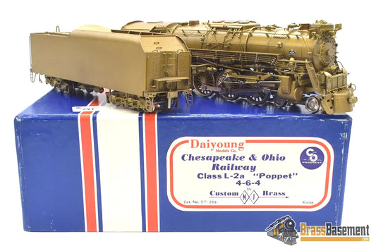 Ho Brass - Njcb C&O Chesapeake & Ohio 4 - 6 - 4 L - 2A Rotary Poppet Valve Unpainted Mint Steam