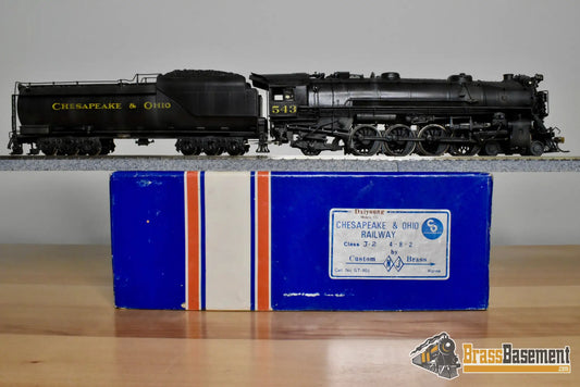 HO Brass - NJCB C&O Chesapeake & Ohio 4-8-2 #543 - Custom Paint - Steam