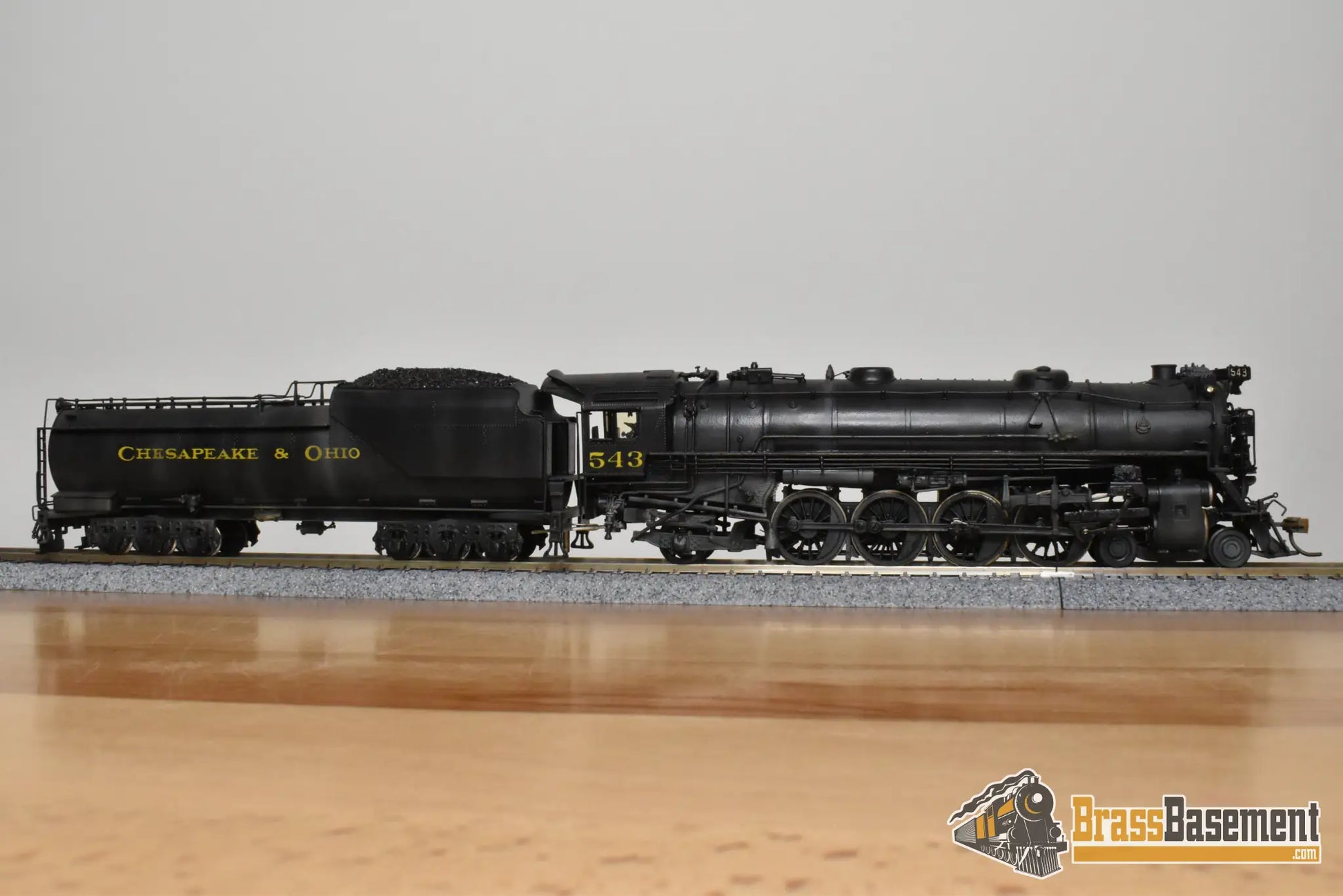 HO Brass - NJCB C&O Chesapeake & Ohio 4-8-2 #543 - Custom Paint - Steam