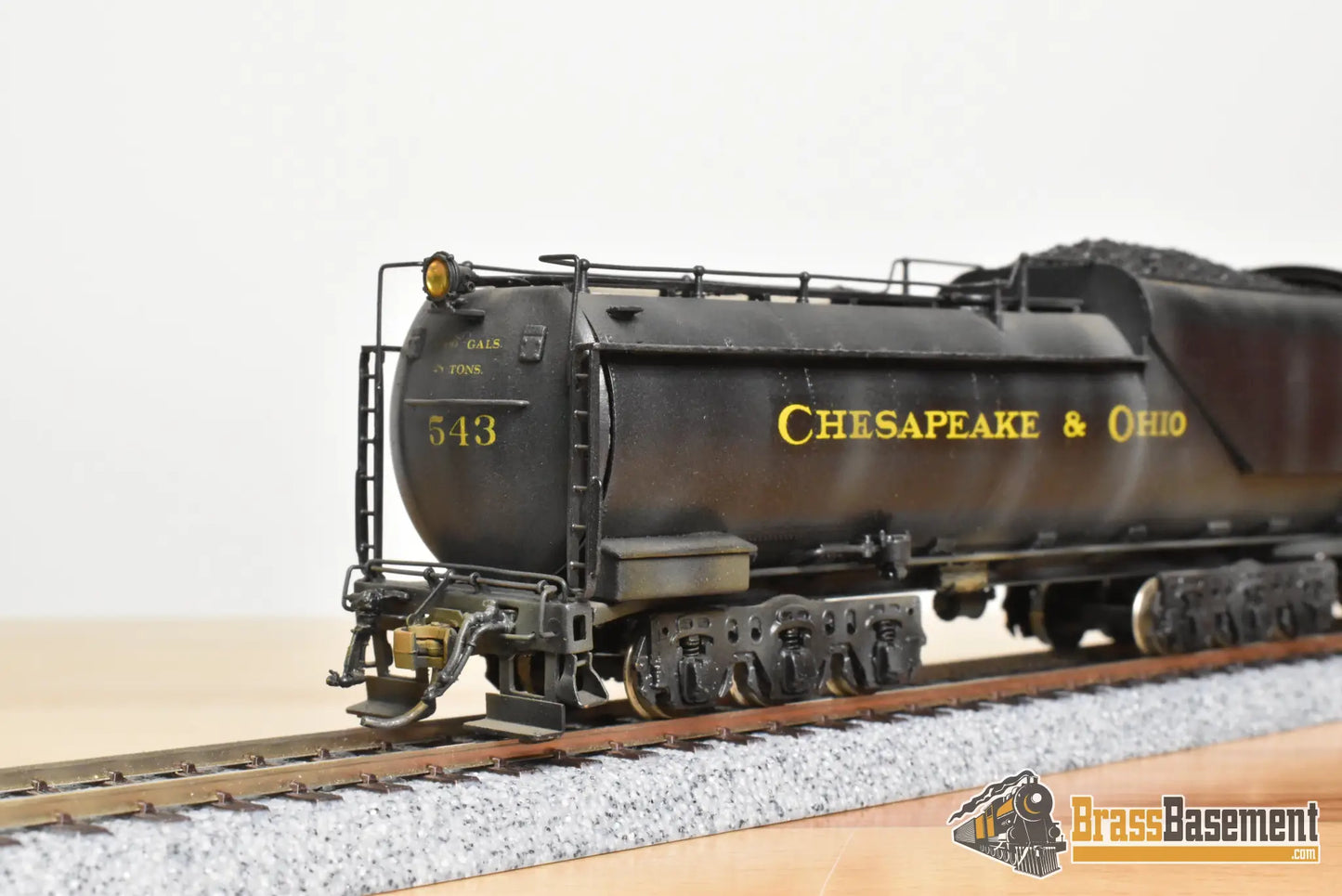 HO Brass - NJCB C&O Chesapeake & Ohio 4-8-2 #543 - Custom Paint - Steam