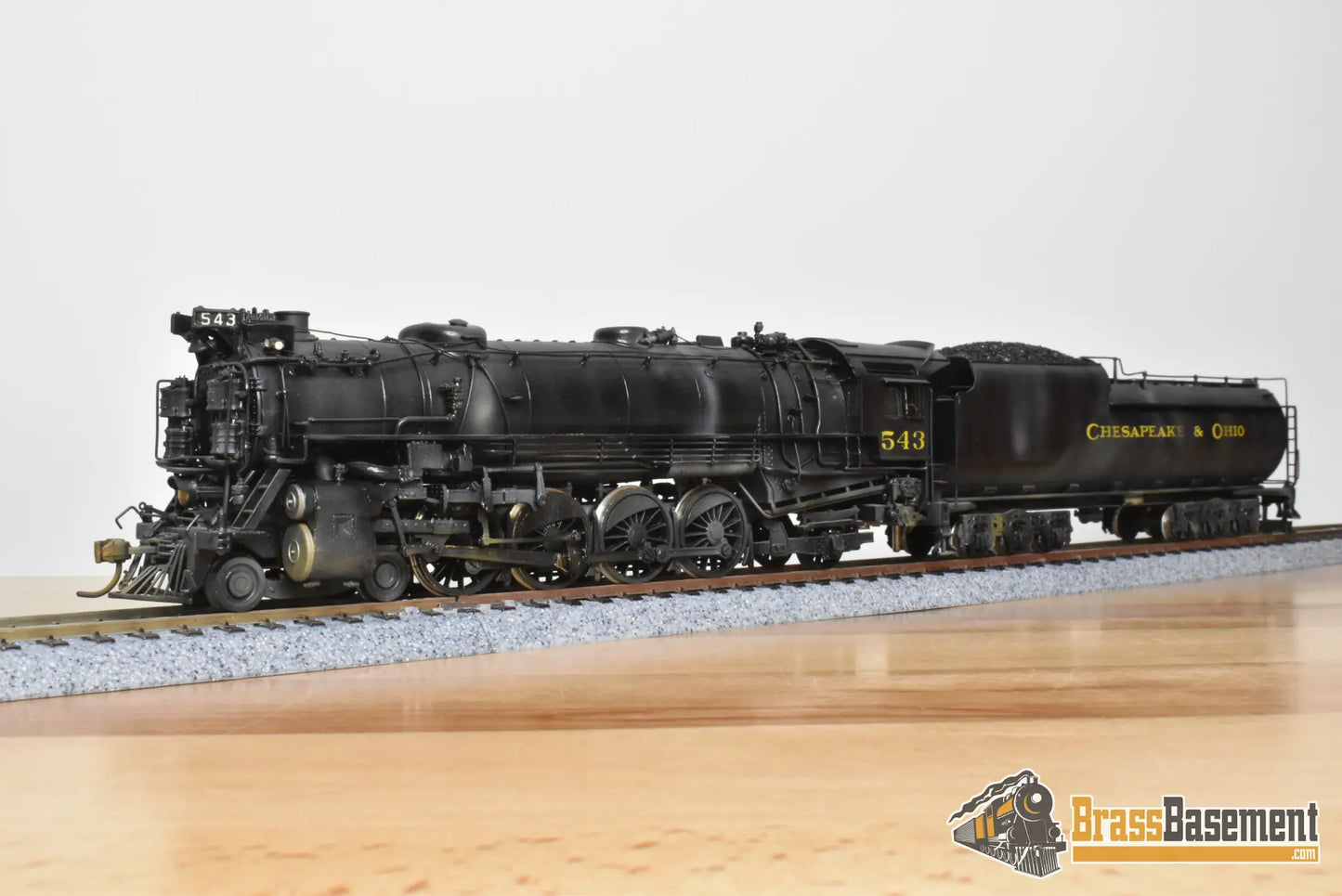 HO Brass - NJCB C&O Chesapeake & Ohio 4-8-2 #543 - Custom Paint - Steam