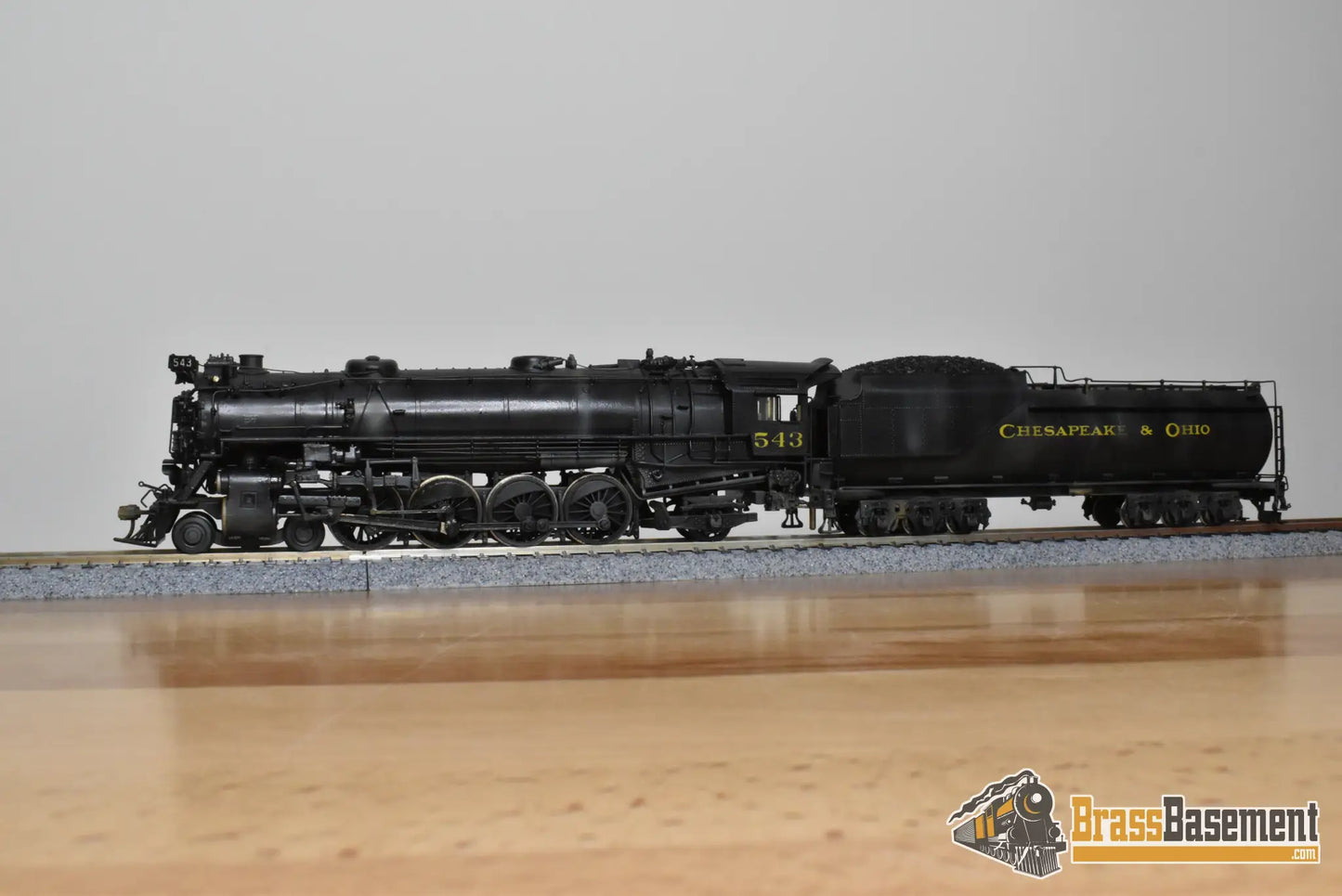 HO Brass - NJCB C&O Chesapeake & Ohio 4-8-2 #543 - Custom Paint - Steam