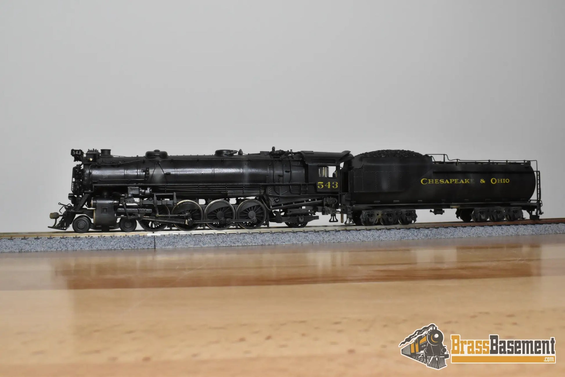 HO Brass - NJCB C&O Chesapeake & Ohio 4-8-2 #543 - Custom Paint - Steam