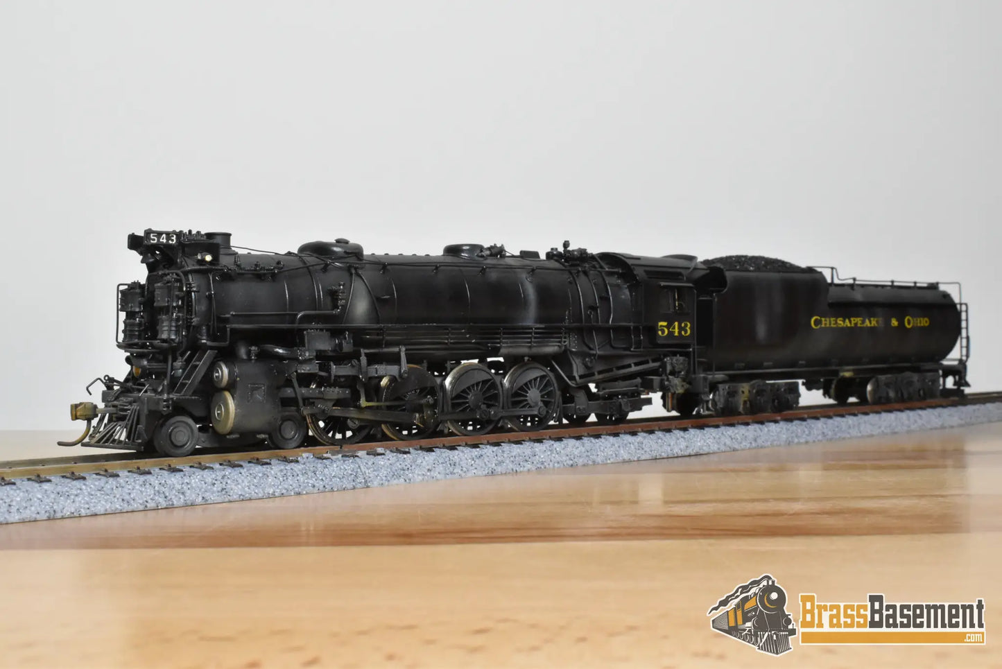 HO Brass - NJCB C&O Chesapeake & Ohio 4-8-2 #543 - Custom Paint - Steam