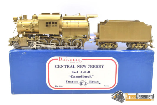 Ho Brass - Njcb Central Of New Jersey Cnj Camelback K - 1 4 - 8 - 0 Mint Smooth Runner Steam