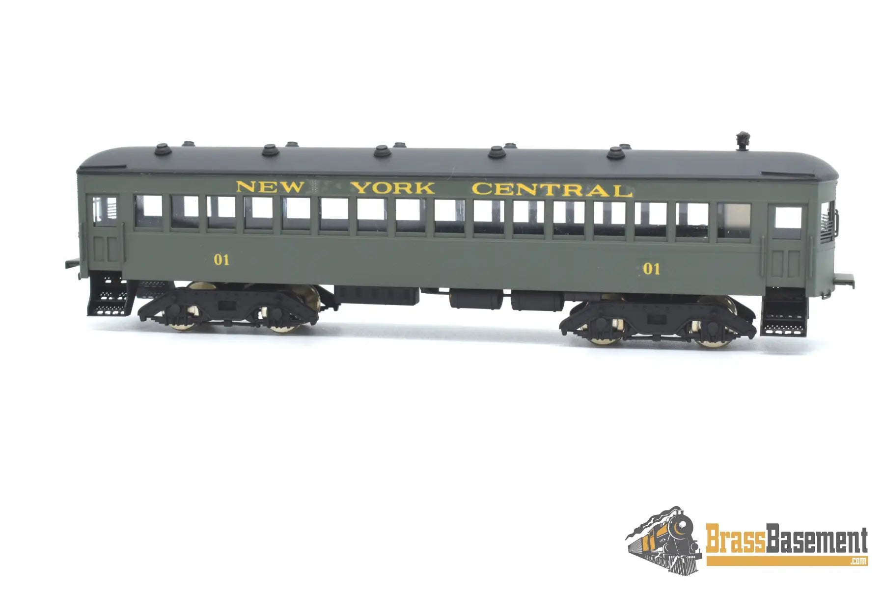 Ho Brass - Njcb Custom New York Central Nyc Gas Motor Rail Car Set Factory Paint Passenger