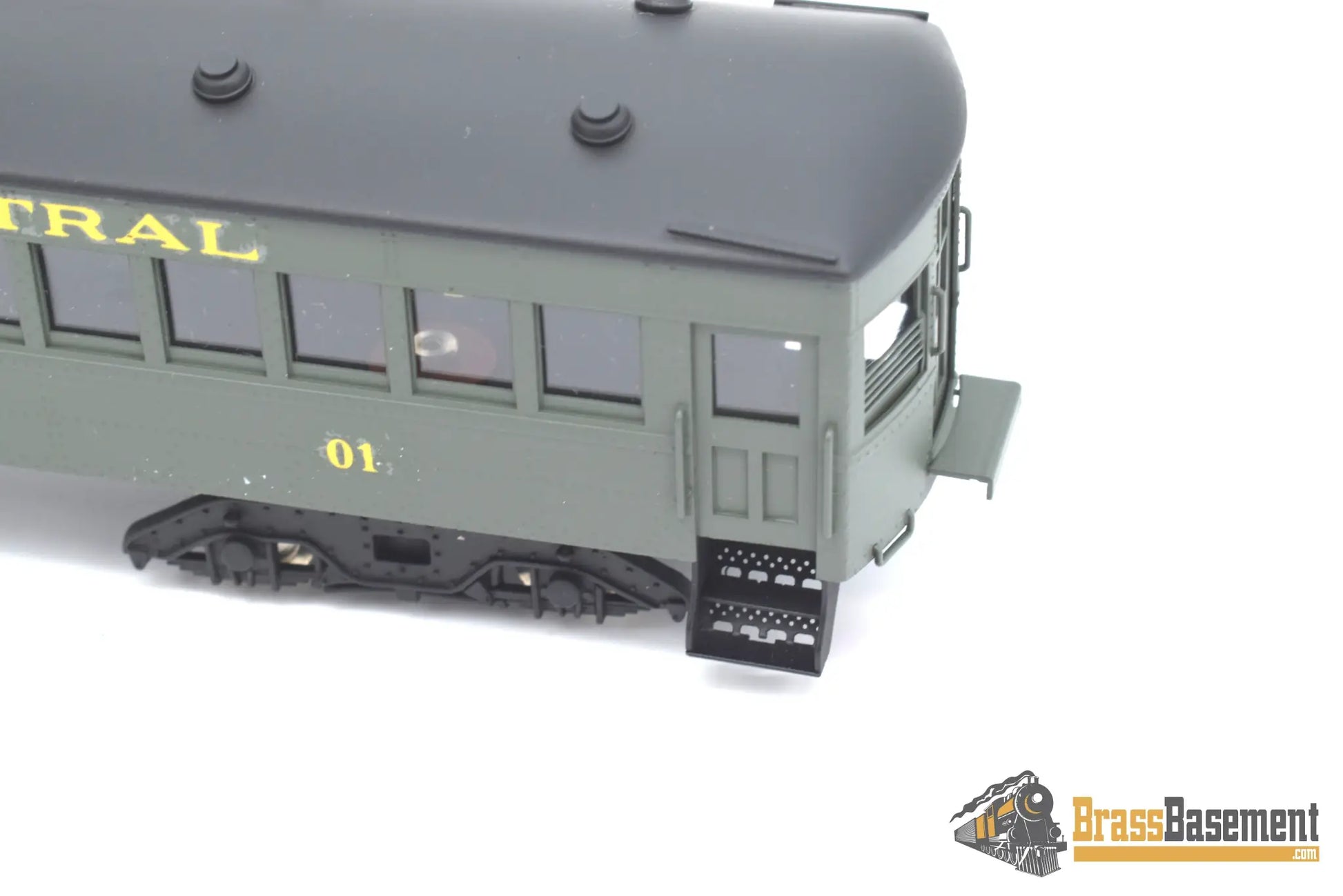 Ho Brass - Njcb Custom New York Central Nyc Gas Motor Rail Car Set Factory Paint Passenger