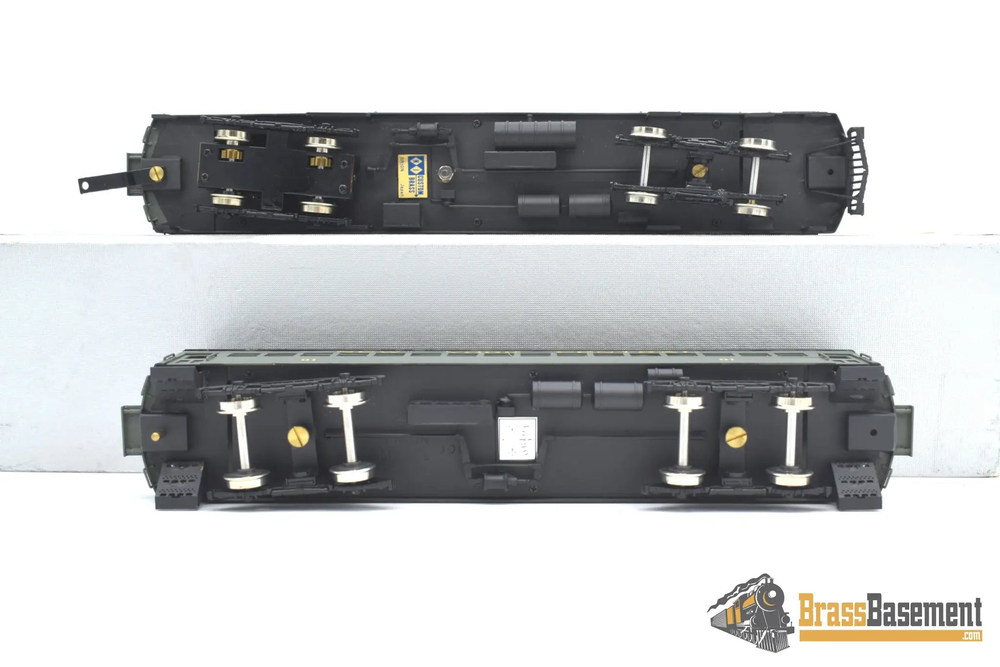 Ho Brass - Njcb Custom New York Central Nyc Gas Motor Rail Car Set Factory Paint Passenger