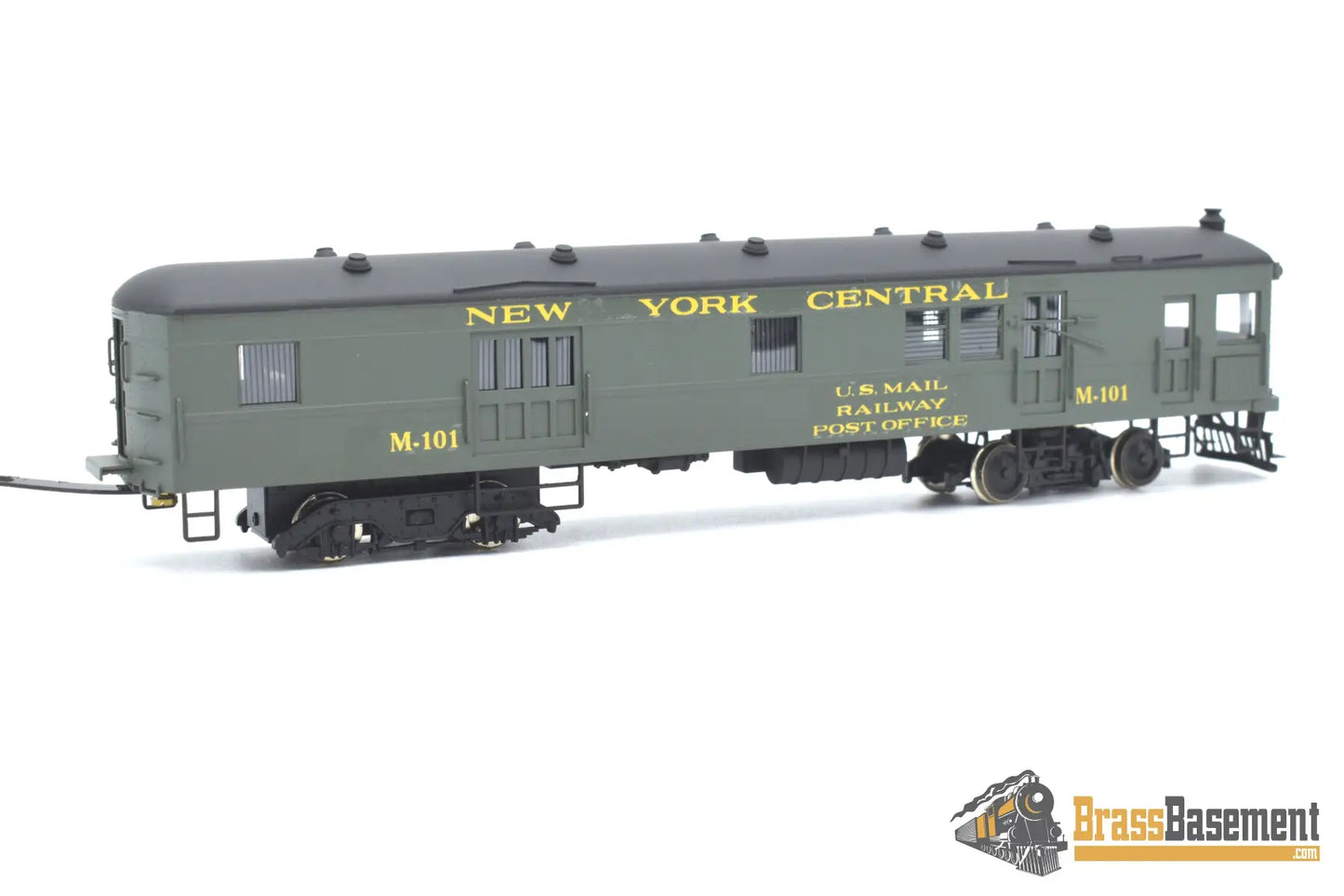 Ho Brass - Njcb Custom New York Central Nyc Gas Motor Rail Car Set Factory Paint Passenger