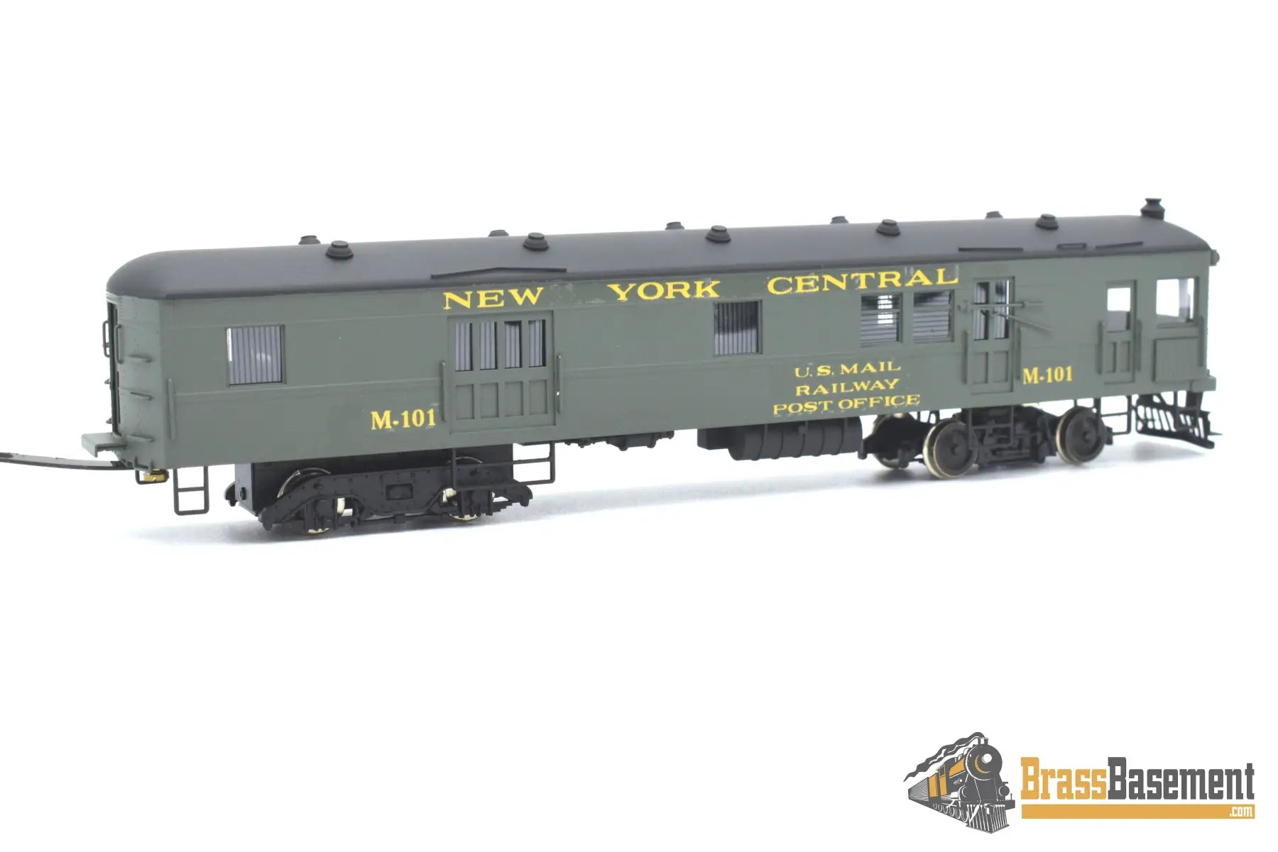 Ho Brass - Njcb Custom New York Central Nyc Gas Motor Rail Car Set Factory Paint Passenger