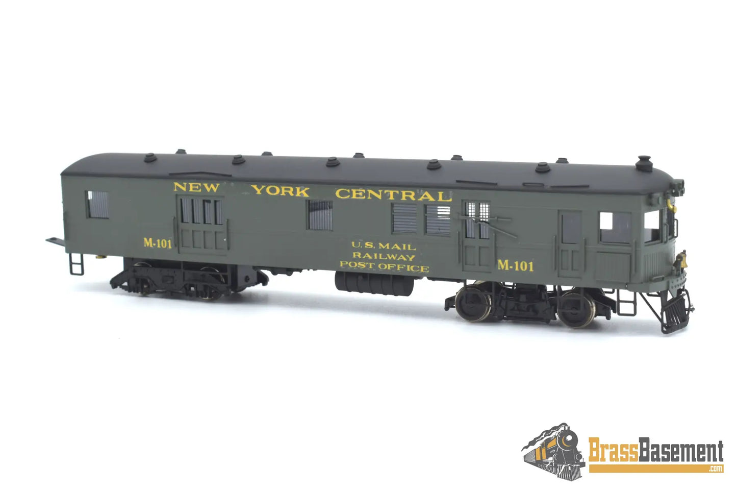 Ho Brass - Njcb Custom New York Central Nyc Gas Motor Rail Car Set Factory Paint Passenger