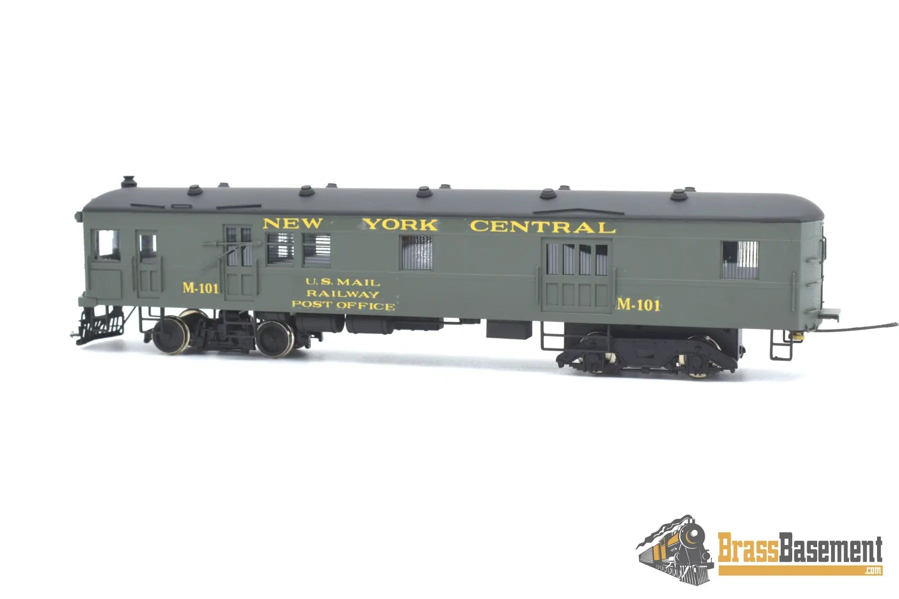 Ho Brass - Njcb Custom New York Central Nyc Gas Motor Rail Car Set Factory Paint Passenger