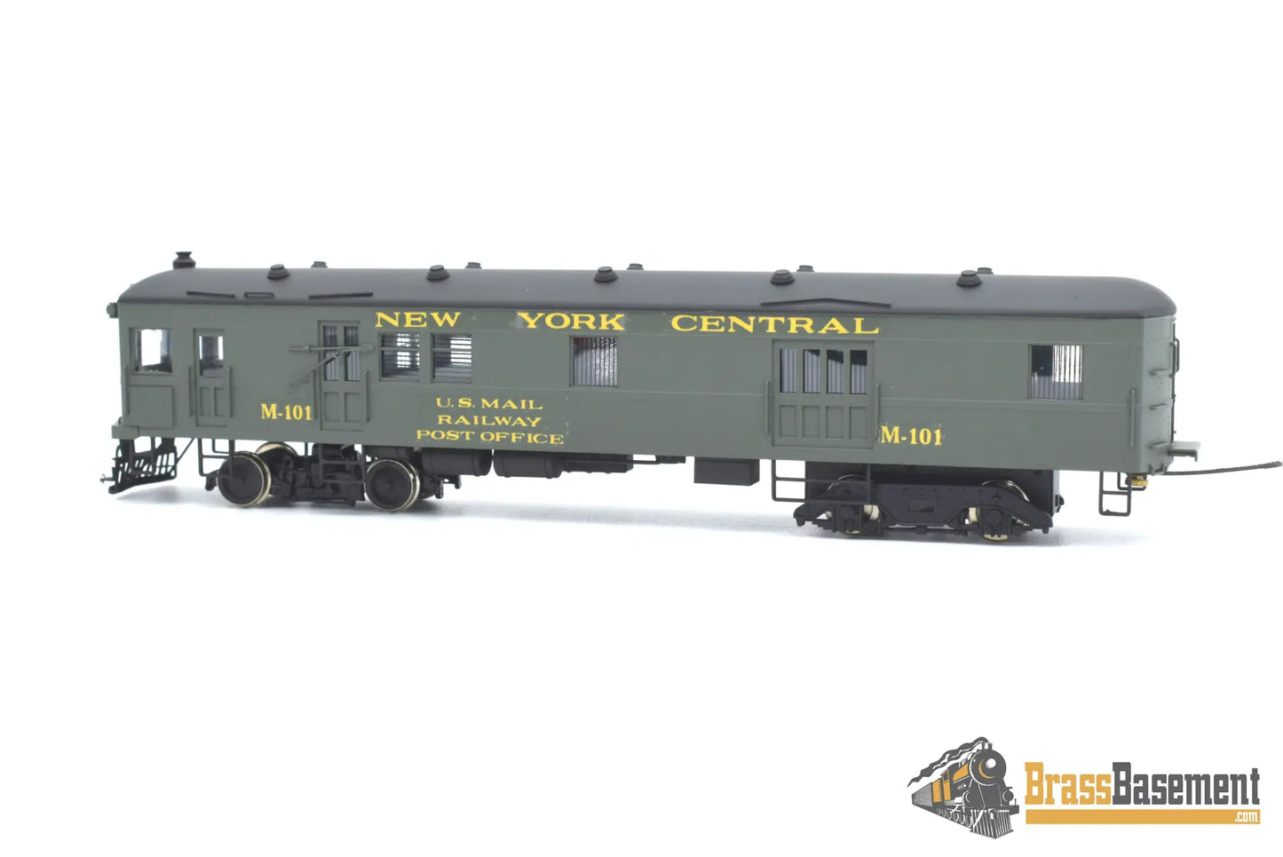 Ho Brass - Njcb Custom New York Central Nyc Gas Motor Rail Car Set Factory Paint Passenger