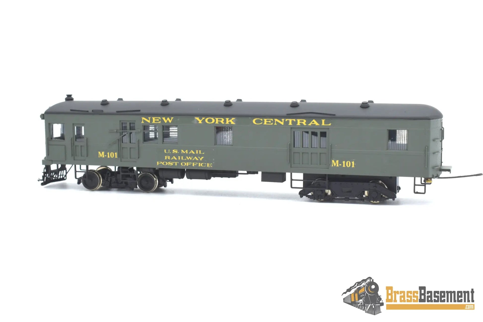Ho Brass - Njcb Custom New York Central Nyc Gas Motor Rail Car Set Factory Paint Passenger