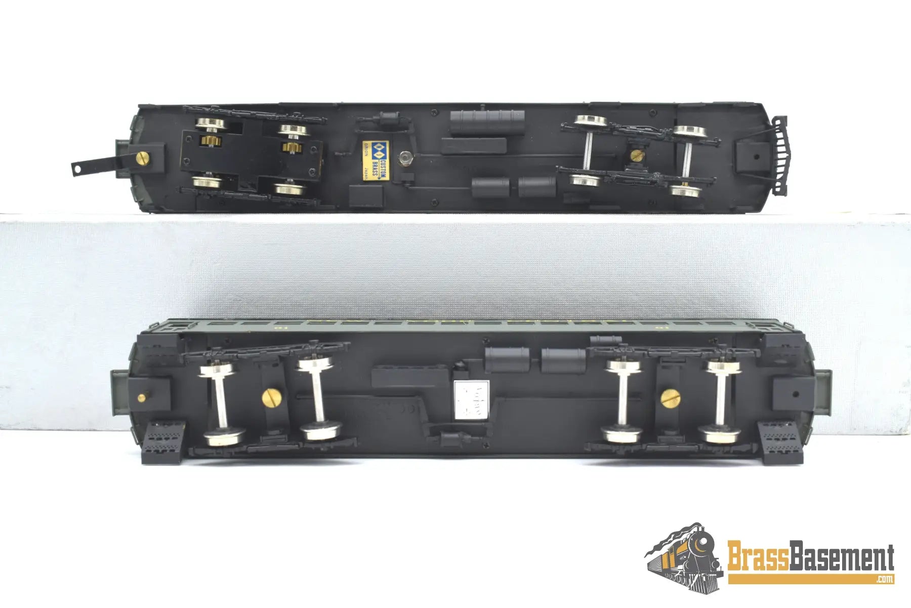 Ho Brass - Njcb Custom New York Central Nyc Gas Motor Rail Car Set Factory Paint Passenger