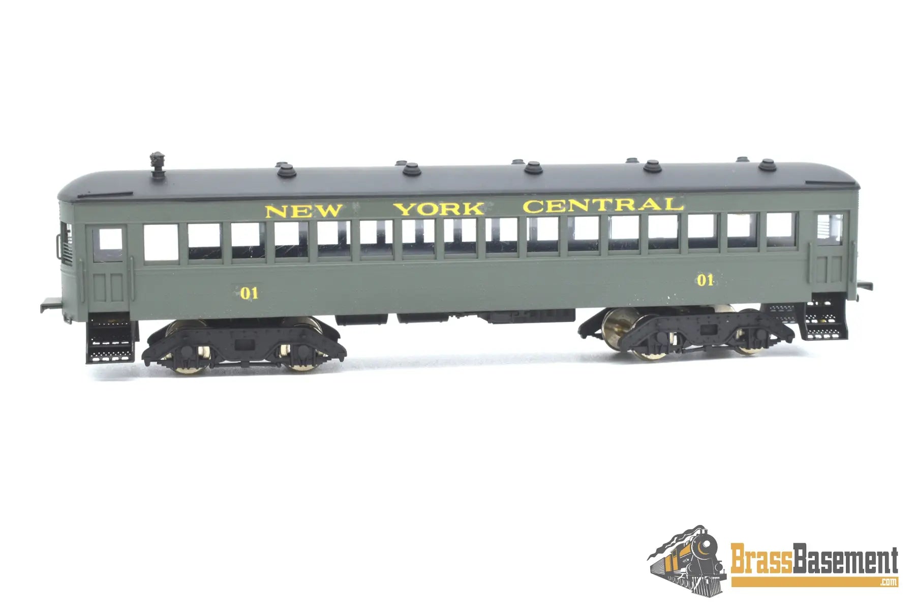 Ho Brass - Njcb Custom New York Central Nyc Gas Motor Rail Car Set Factory Paint Passenger