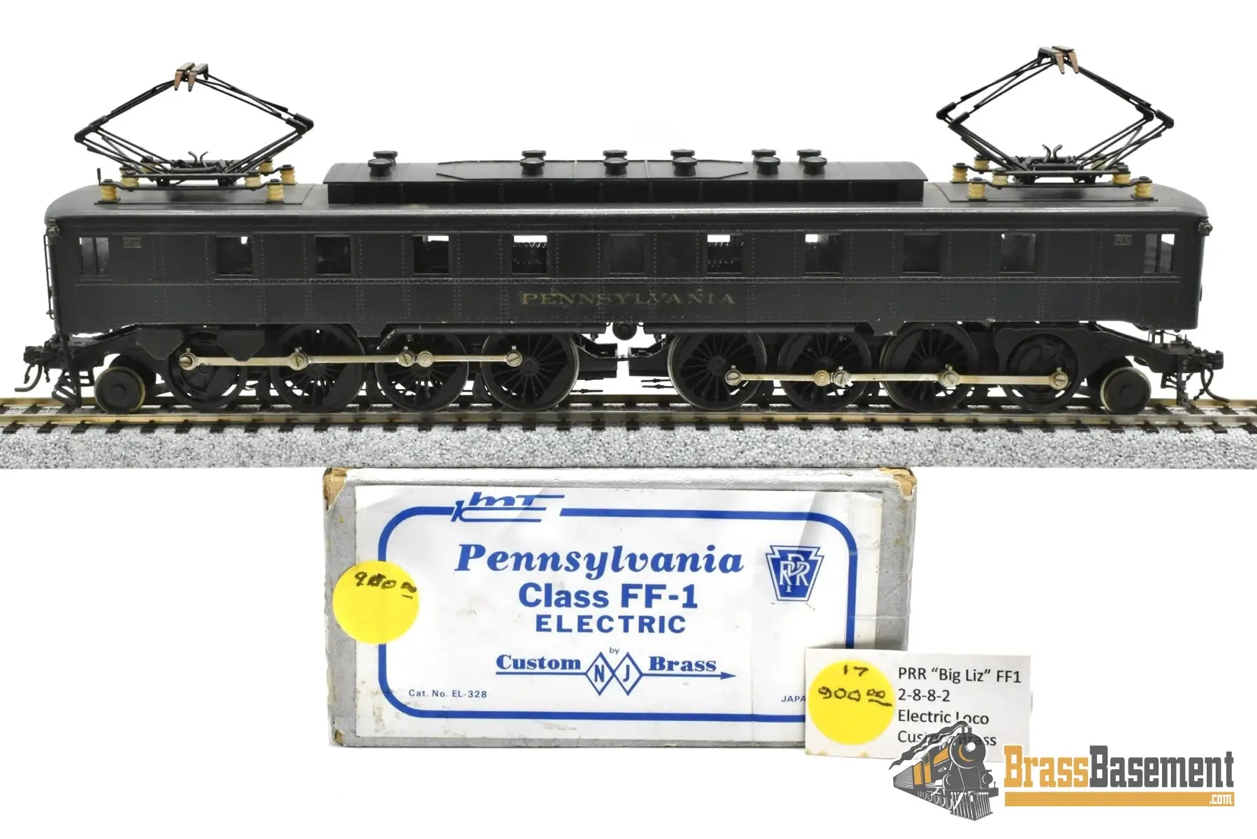 HO Brass - NJCB EL-328 PRR Pennsylvania Railroad FF-1 Electric Big Liz - C/P Zane Electric