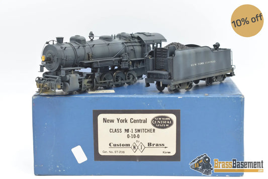 Ho Brass - Njcb New York Central Nyc M - 1 0 - 10 - 0 Switcher Custom Painted Very Nice Steam