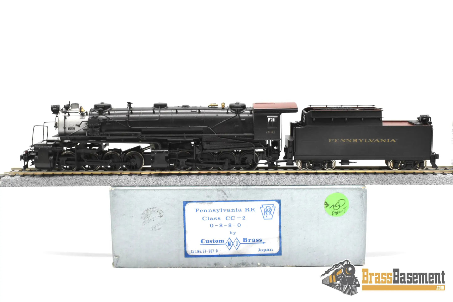 HO Brass - NJCB Pennsylvania RR 0-8-8-0 CC-2 #7647 - C/P Pro NWSL Gearboxes Steam