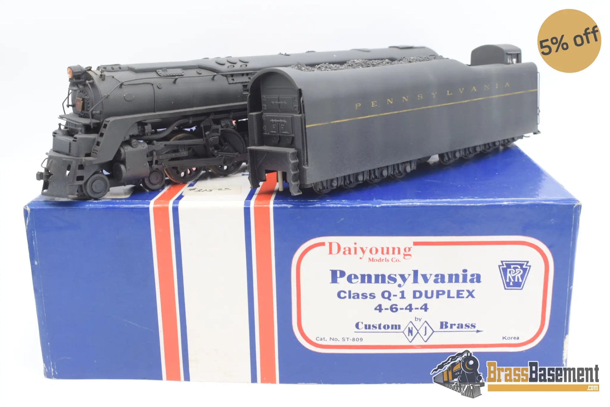 Ho Brass - Njcb Pennsylvania Rr Q1 Modified 4 - 6 - 4 - 4 Duplex - C/P Steam