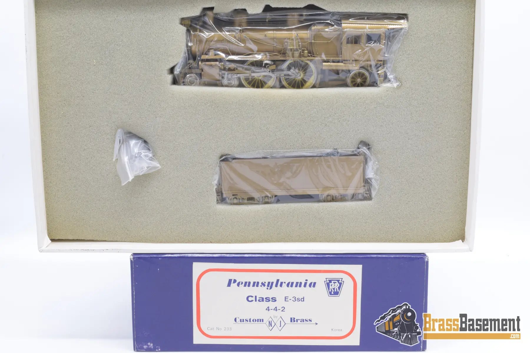Ho Brass - Njcb Prr Pennsylvania Rr E3Sd 4 - 4 - 2 Atlantic Unpainted Steam