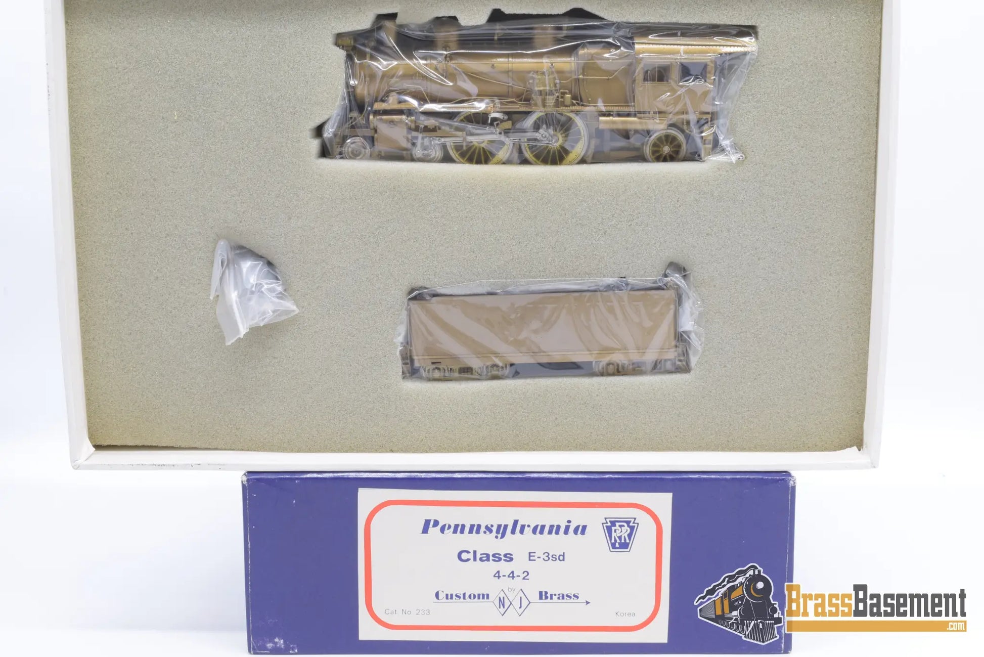 Ho Brass - Njcb Prr Pennsylvania Rr E3Sd 4 - 4 - 2 Atlantic Unpainted Steam
