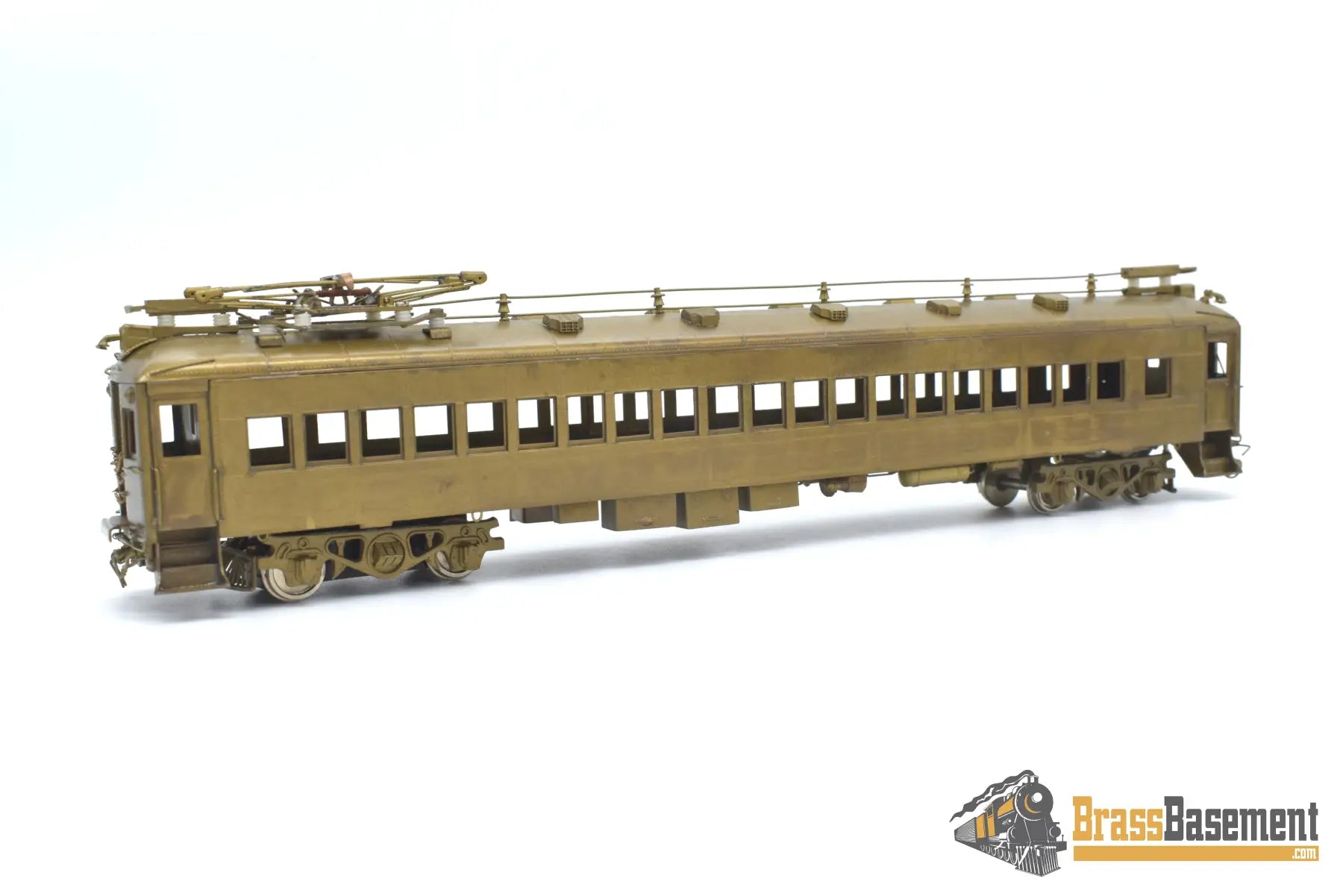 Ho Brass - Njcb Reading Railroad Self Propelled Mu 3 - Car Set Unpainted Passenger