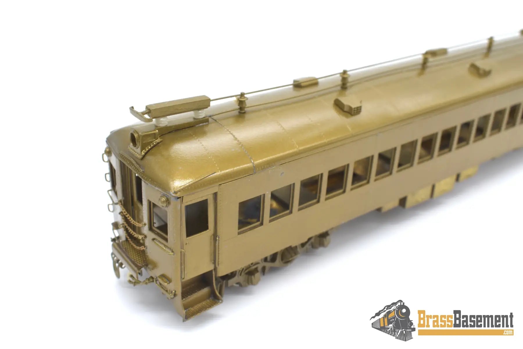 Ho Brass - Njcb Reading Railroad Self Propelled Mu 3 - Car Set Unpainted Passenger