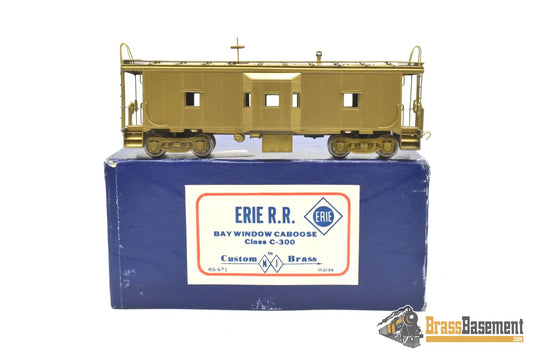 HO Brass - NJCB RS-671 Erie Bay Window Caboose #C-300 - Unpainted Mint Caboose