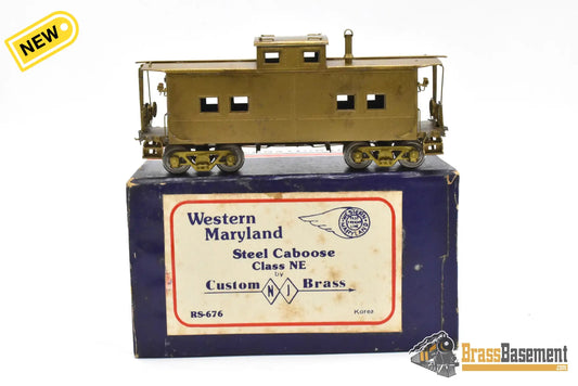 HO Brass - NJCB RS-676 Western Maryland WM Steel NE Caboose - Mint Unpainted Caboose