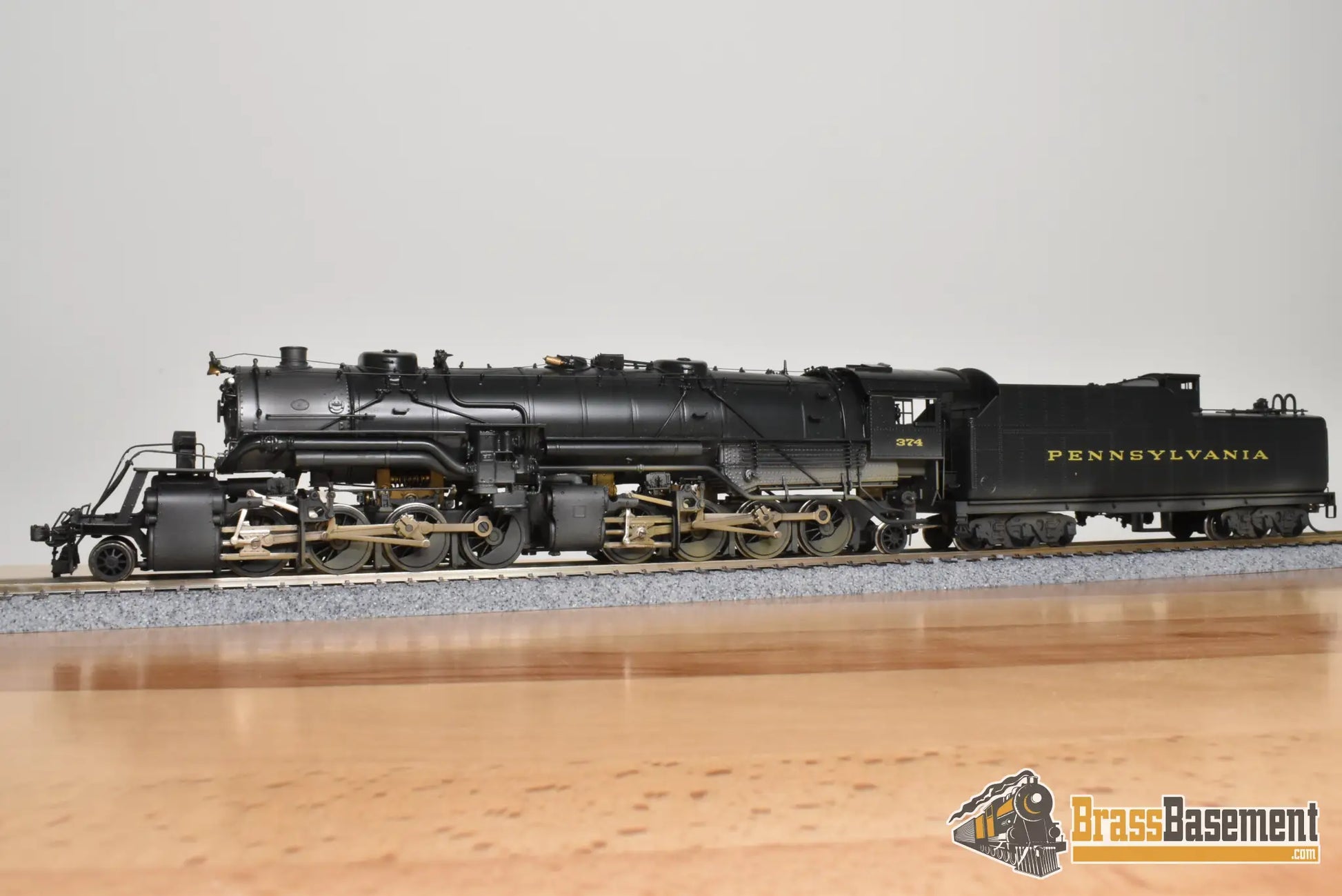 HO Brass - NJCB ST-836 GOM Pennsylvania PRR HH-1 2-8-8-2 #374 - Nice C/P Steam