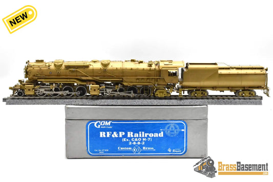 HO Brass - NJCB ST-838 GOM Richmond Fredericksburg & Potomac RF&P H-7 2-8-8-2 - Unpainted Steam