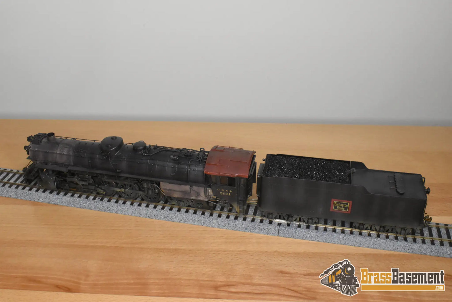 HO Brass - NJCB STC-220 CB&Q Burlington O-5a 4-8-4 #5631 - 1978 Run - C/P NICE - Steam