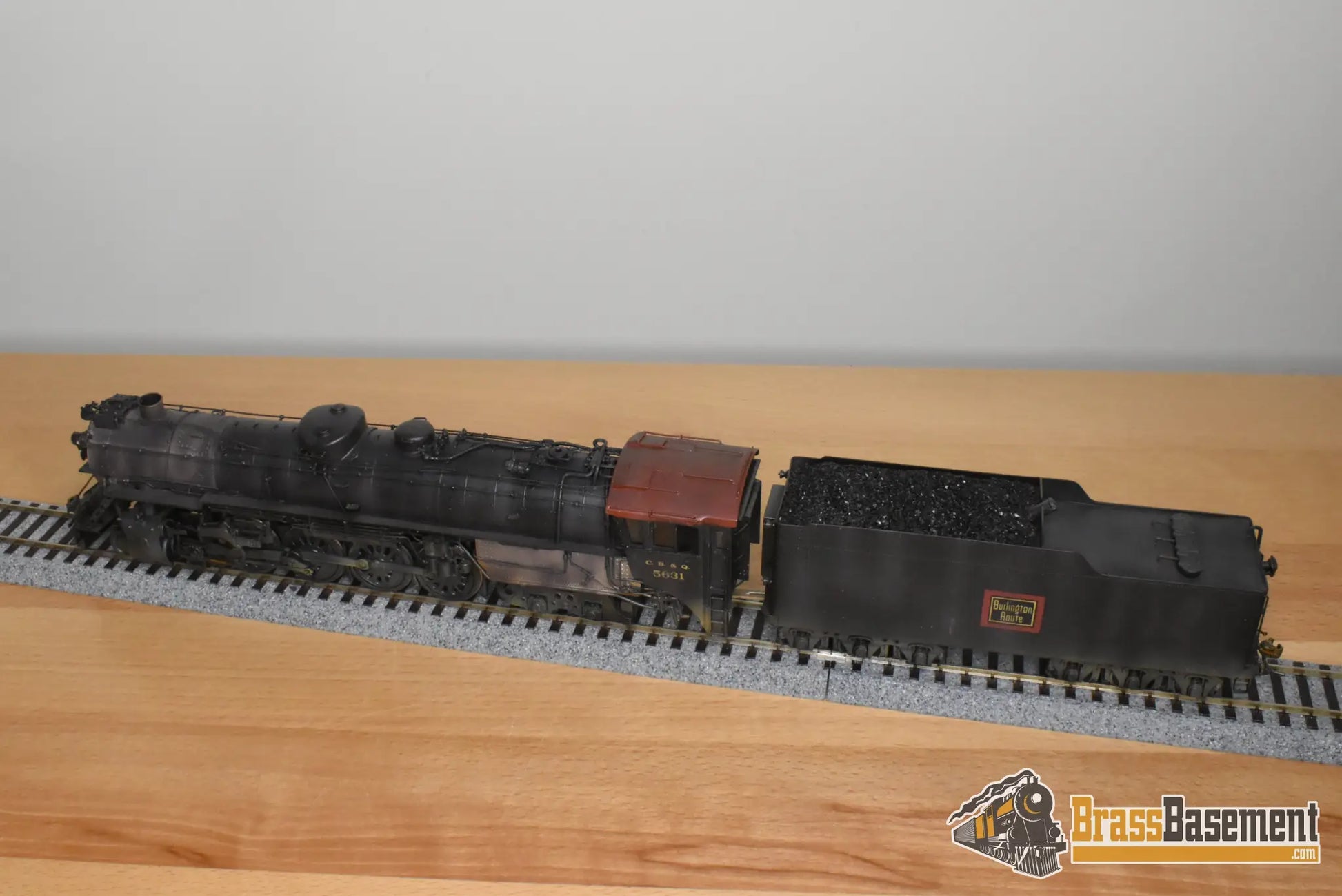 HO Brass - NJCB STC-220 CB&Q Burlington O-5a 4-8-4 #5631 - 1978 Run - C/P NICE - Steam