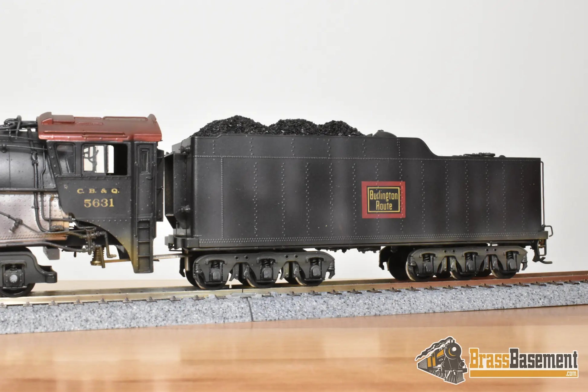 HO Brass - NJCB STC-220 CB&Q Burlington O-5a 4-8-4 #5631 - 1978 Run - C/P NICE - Steam