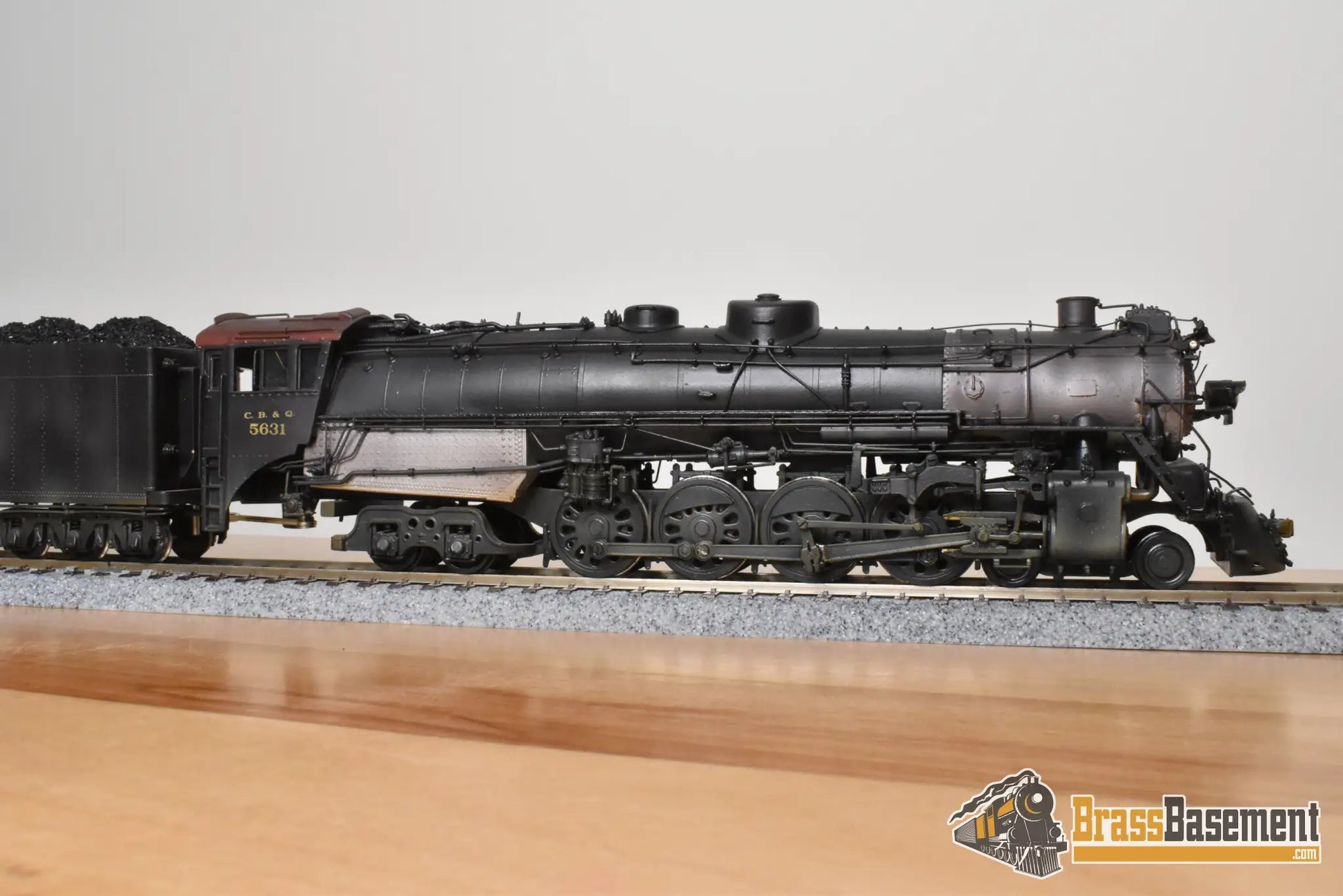 HO Brass - NJCB STC-220 CB&Q Burlington O-5a 4-8-4 #5631 - 1978 Run - C/P NICE - Steam