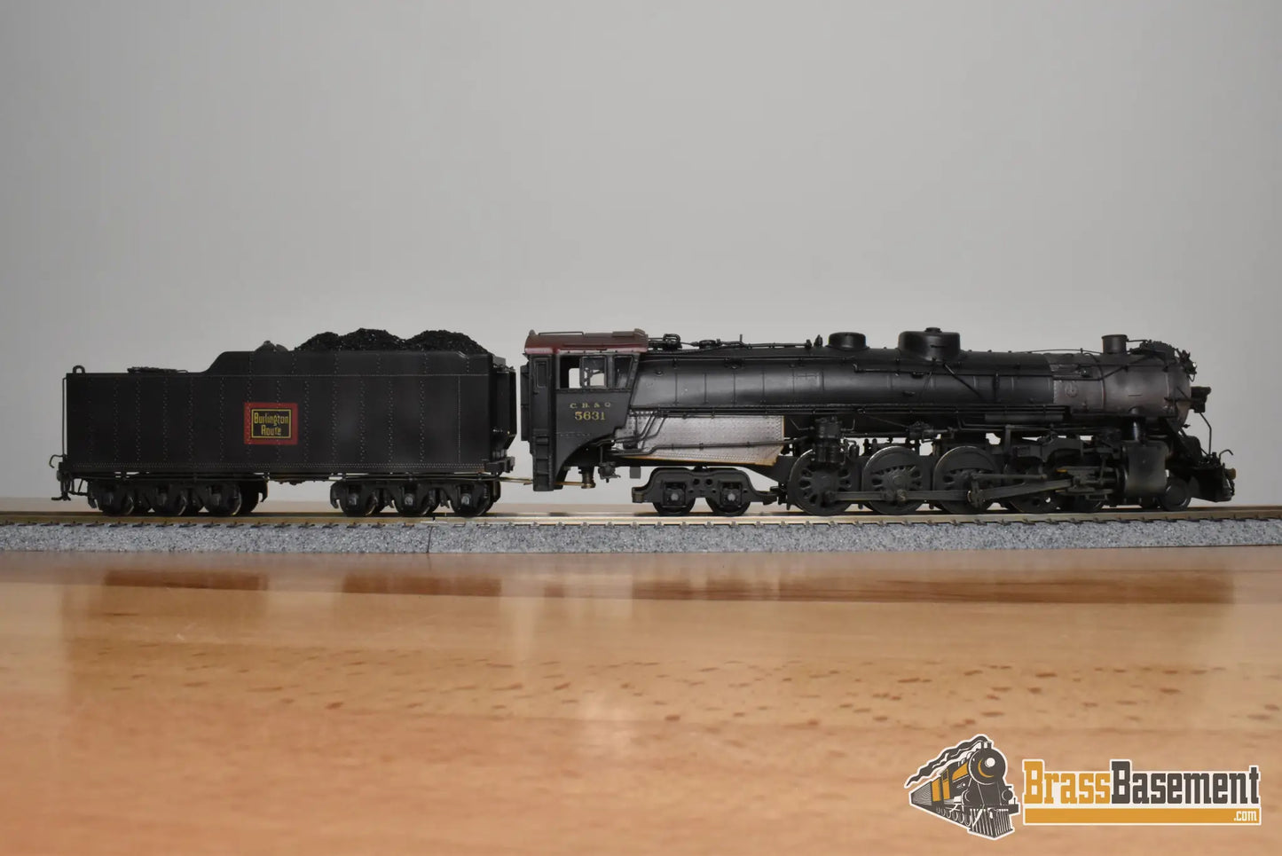 HO Brass - NJCB STC-220 CB&Q Burlington O-5a 4-8-4 #5631 - 1978 Run - C/P NICE - Steam