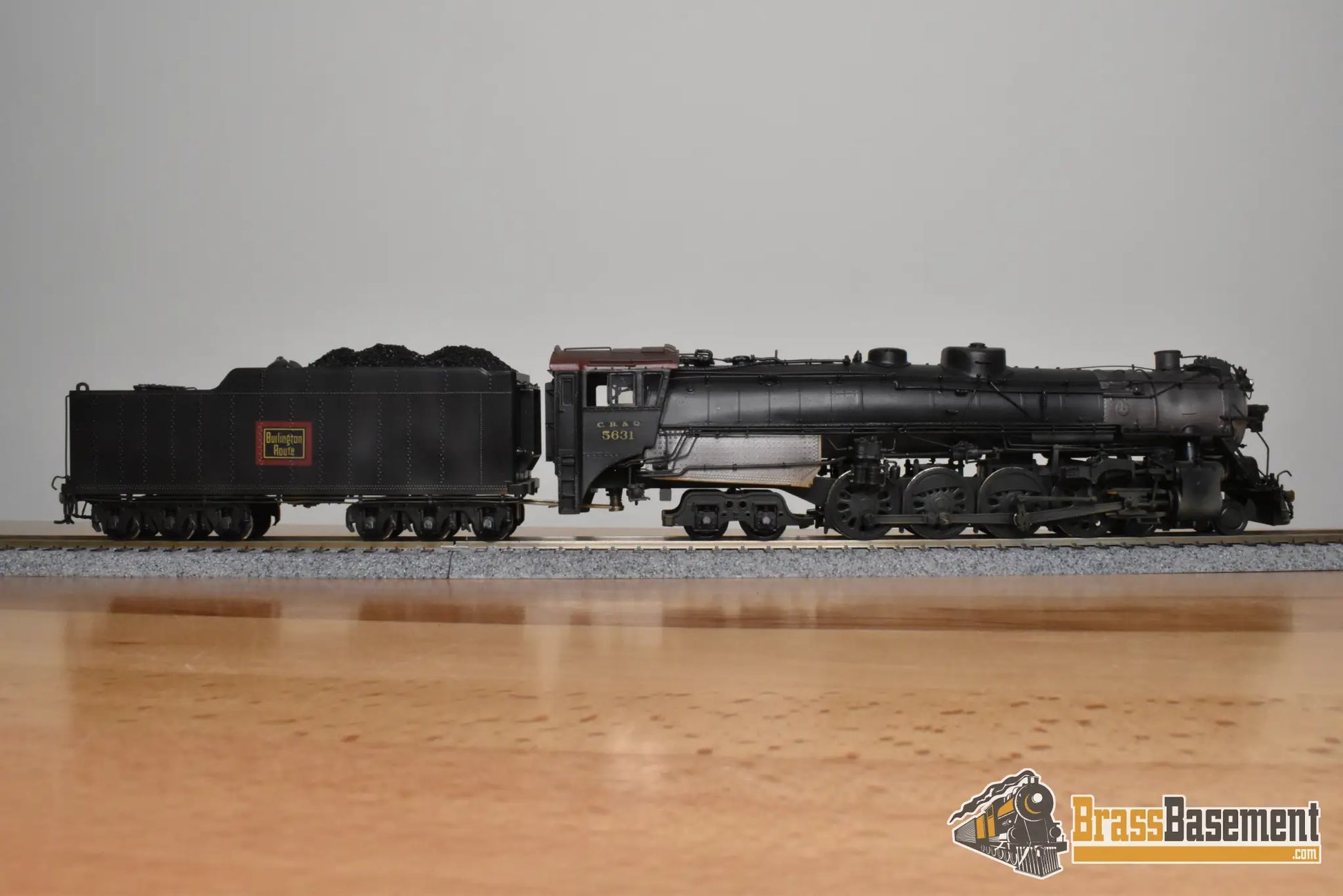 HO Brass - NJCB STC-220 CB&Q Burlington O-5a 4-8-4 #5631 - 1978 Run - C/P NICE - Steam