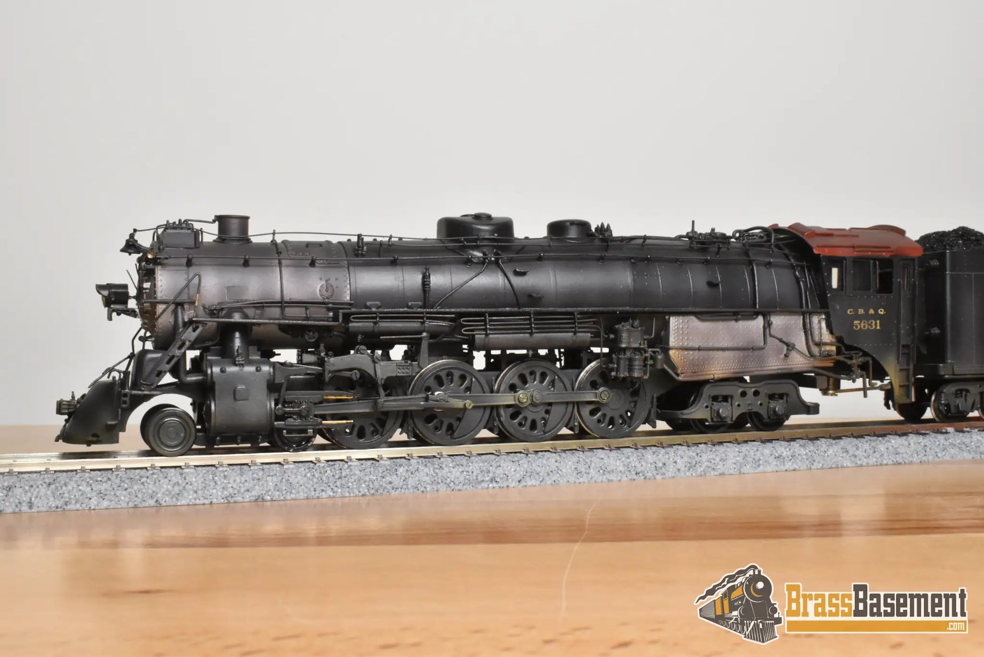 HO Brass - NJCB STC-220 CB&Q Burlington O-5a 4-8-4 #5631 - 1978 Run - C/P NICE - Steam