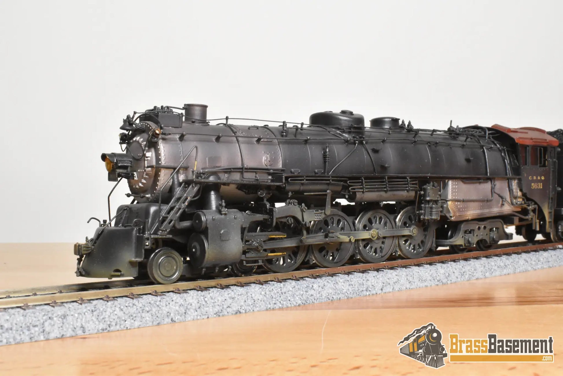 HO Brass - NJCB STC-220 CB&Q Burlington O-5a 4-8-4 #5631 - 1978 Run - C/P NICE - Steam