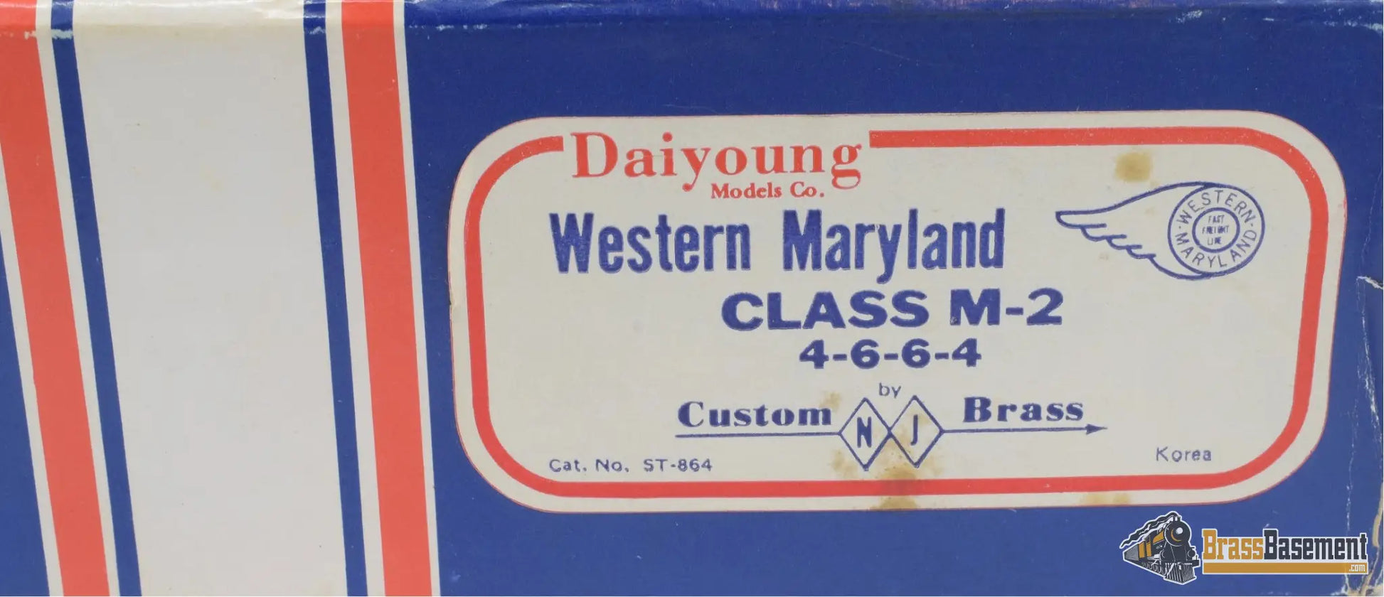 Ho Brass - Njcb Western Maryland M - 2 4 - 6 - 6 - 4 Custom Painted Steam