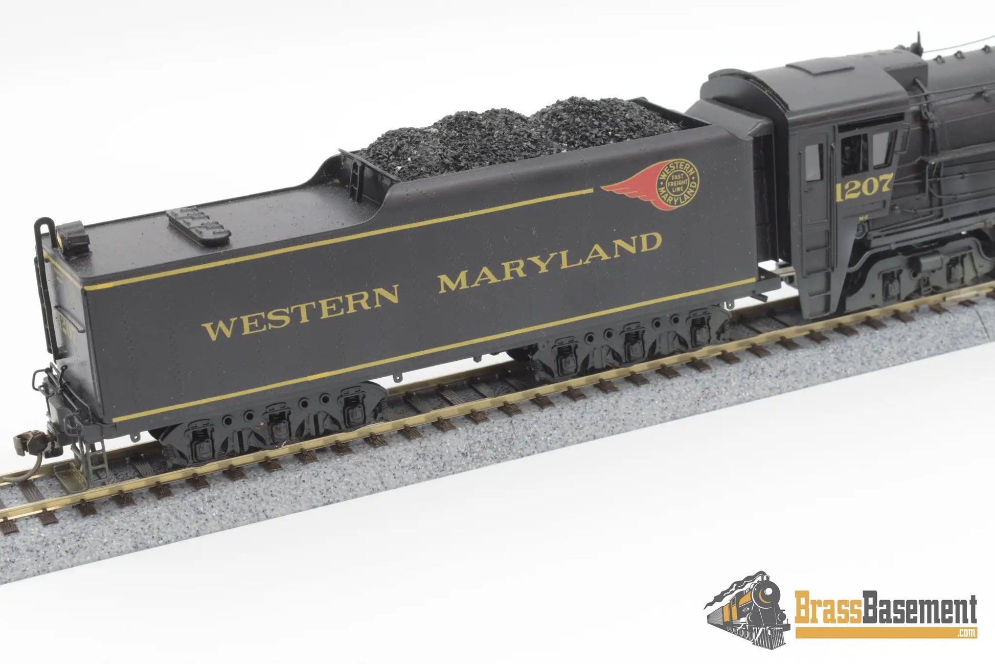 Ho Brass - Njcb Western Maryland M - 2 4 - 6 - 6 - 4 Custom Painted Steam