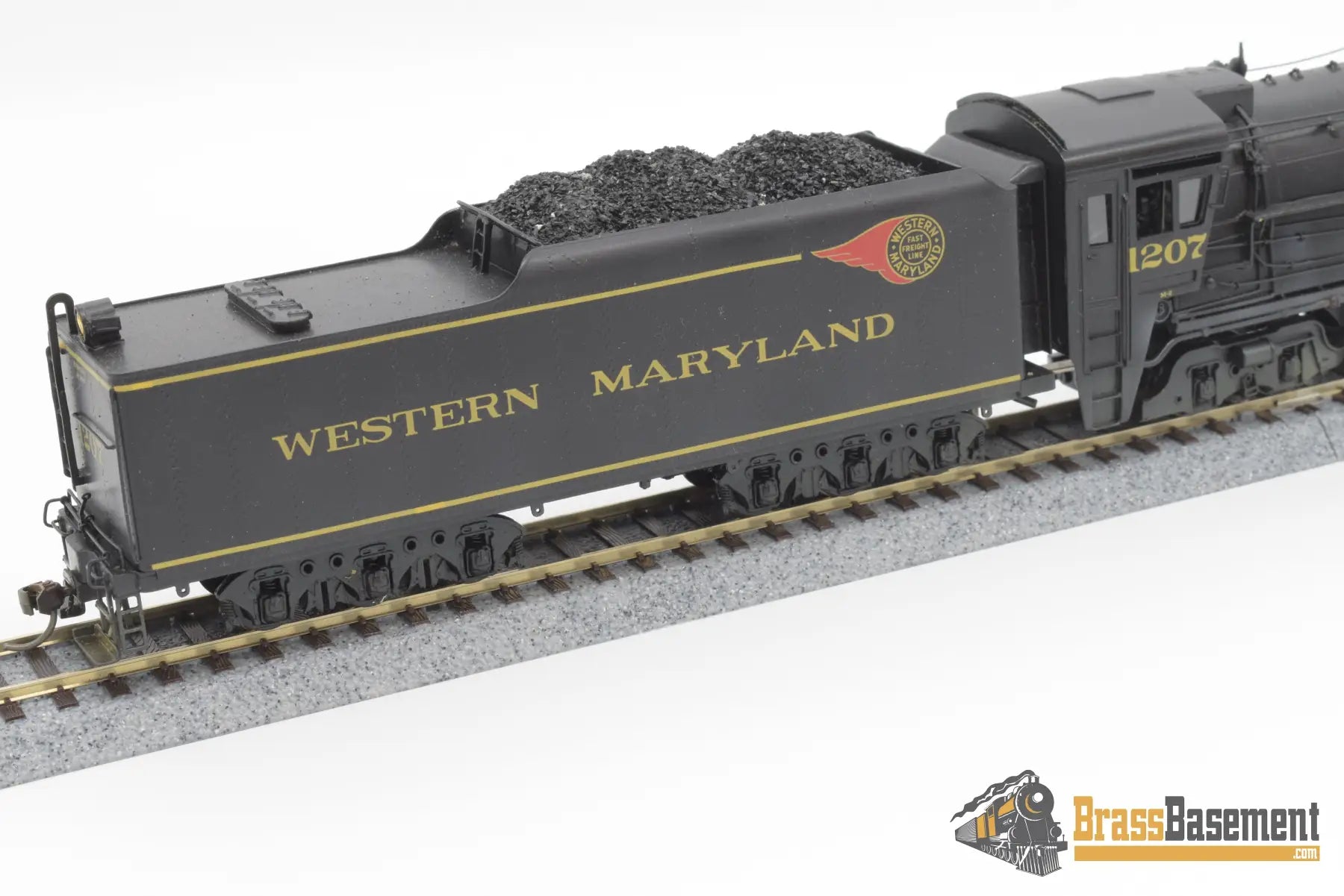 Ho Brass - Njcb Western Maryland M - 2 4 - 6 - 6 - 4 Custom Painted Steam