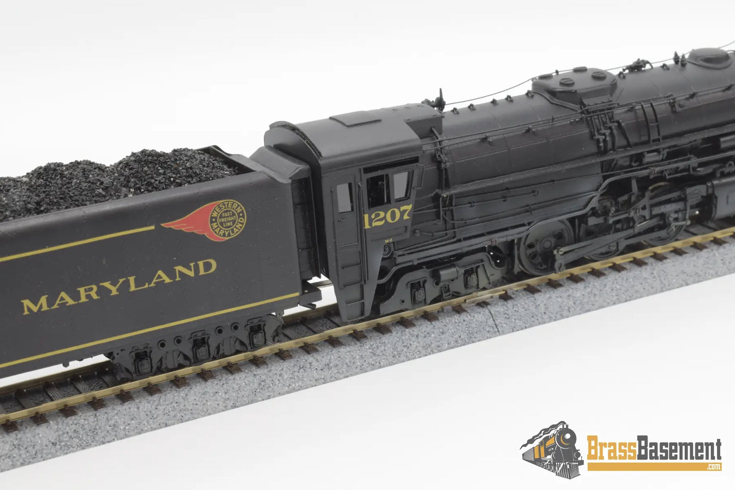 Ho Brass - Njcb Western Maryland M - 2 4 - 6 - 6 - 4 Custom Painted Steam