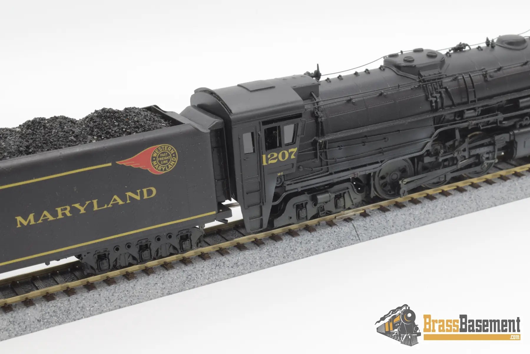 Ho Brass - Njcb Western Maryland M - 2 4 - 6 - 6 - 4 Custom Painted Steam