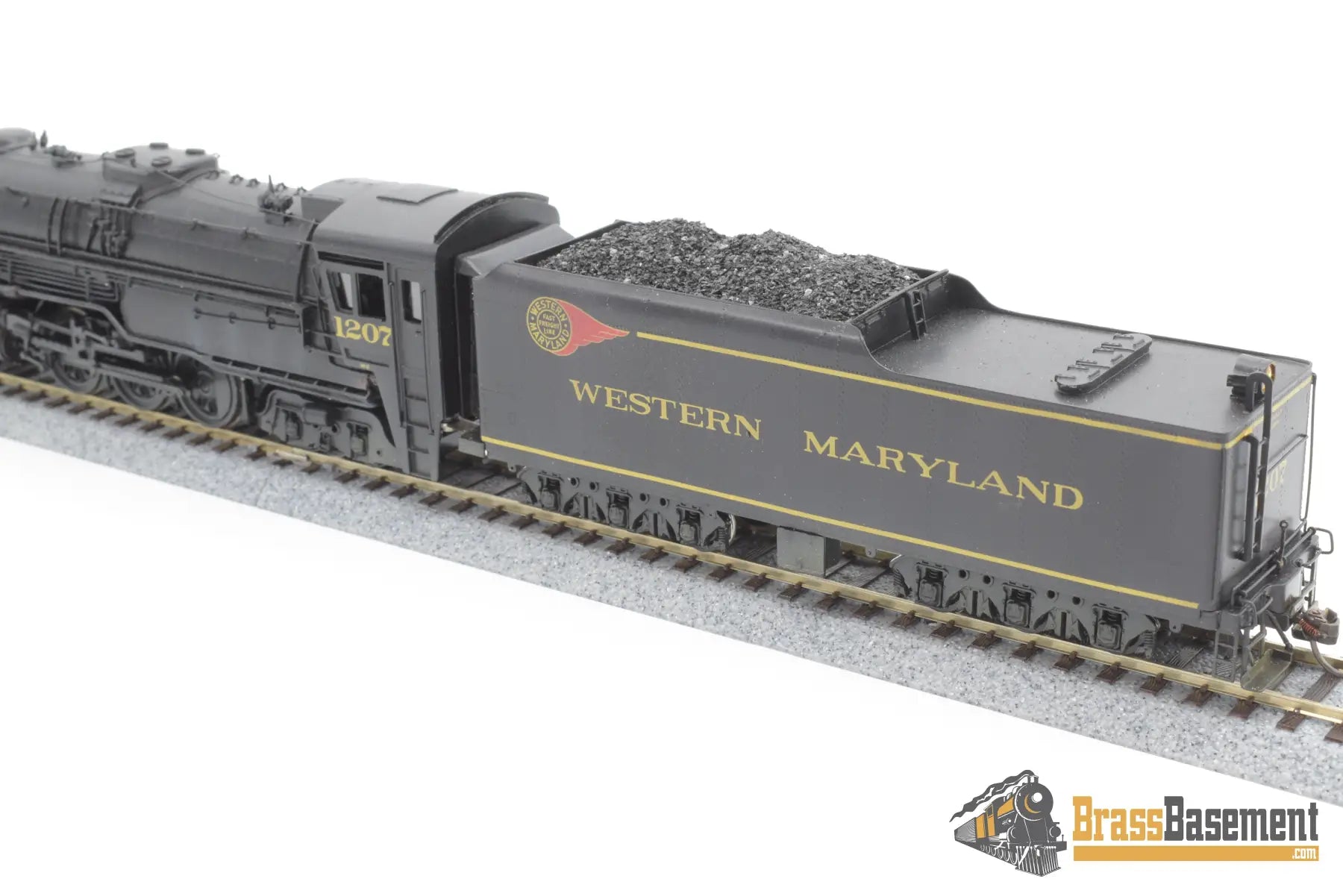 Ho Brass - Njcb Western Maryland M - 2 4 - 6 - 6 - 4 Custom Painted Steam